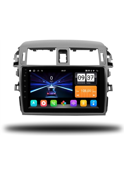 Toyota Corolla 2007-2011 Büyük Çerçeveli 4-64 GB Multimedya Carplay