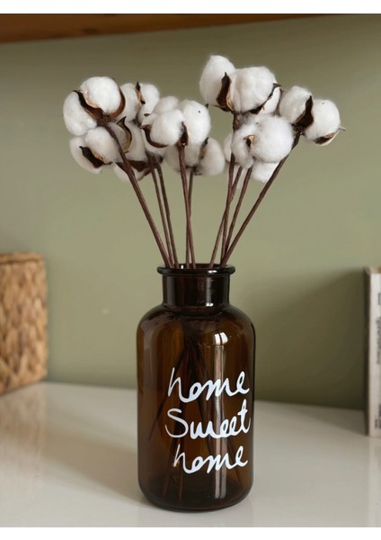 Pamuk Otu Demetli Home Sweet Home Dekoratif Vazo fiyatları