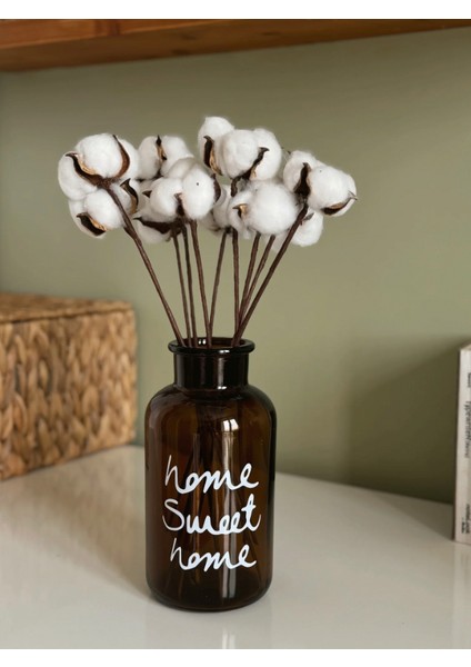 Pamuk Otu Demetli Home Sweet Home Dekoratif Vazo modelleri