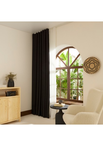 Harper Star Blackout Siyah Perde 150x270 cm