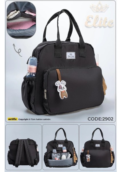 Luna Siyah Anne Bebek Bakım Çantası