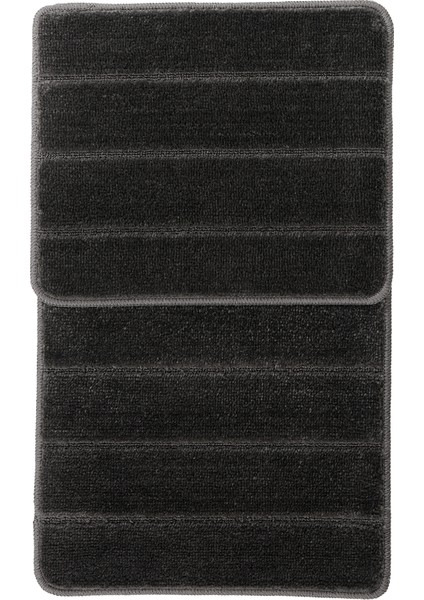 Doğal Kaymaz Taban Banyo Paspas Set Yumuşak Dokulu Su Emici Yıkanabilir Yeni Çizgili Set 50X80-50X40 fiyatları