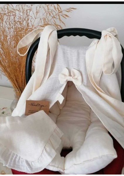 % 100 Pamuk Tek Kat Müslin Bebek Puset Örtüsü ve Bebek Puset Minderi fiyatları