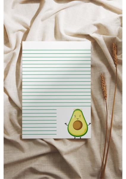 A6 Pinterest Avokado Çek-Kopar Notepad, Memopad, Note Defteri, To Do List