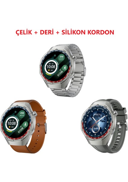 SK40 Amoled 49 mm 3 Kordonlu Akıllı Saat fiyatları