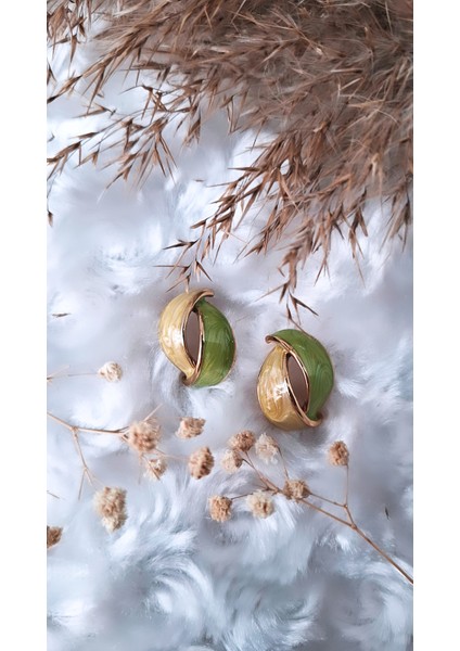 Renkli Mineli Sarmal Figür Çelik Küpe indirimleri