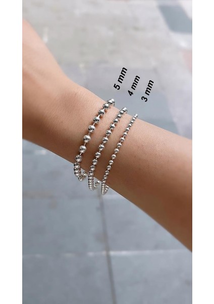 Gümüş Taşsız Toplu Zincir Bileklik modelleri