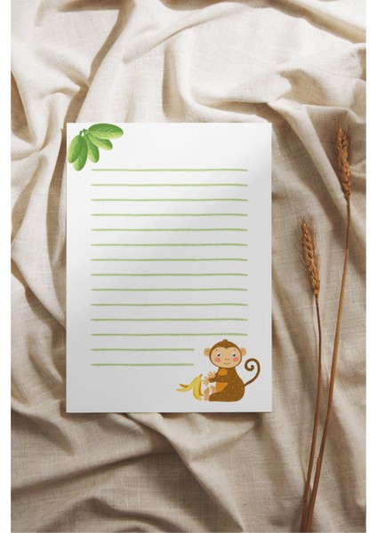 A6 Pinterest Maymun Çek-Kopar Notepad, Memopad, Note Defteri, To Do List