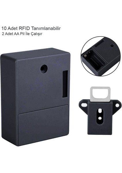 Powermaster PM-26971 Gizli Çekmece Dolap Rfıd Kapı Güvenlik Kilidi modelleri