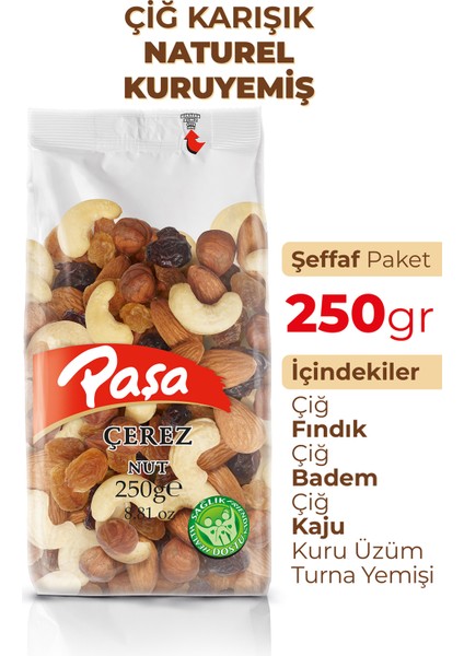 Çiğ Karışık Kuruyemiş 250 gr fiyatları