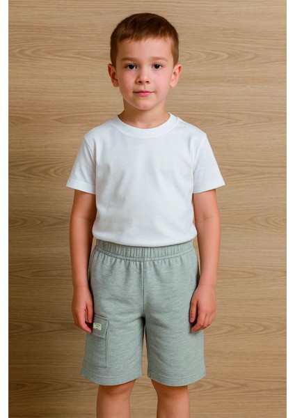 Kargo Cepli Erkek Çocuk Basic Şort 73651-1