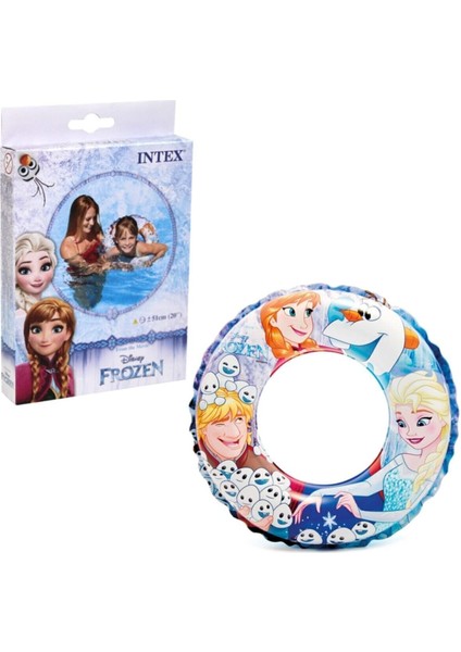 Frozen 3-6 Yaş Çocuk Deniz Havuz Yüzme Simiti 51 cm
