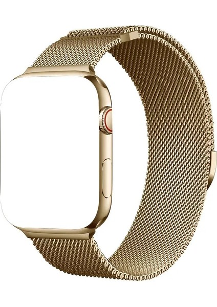 Paslanmaz Çelik Watch 10 Uyumlu Kordon Altın Renk 42-44-45-49MM