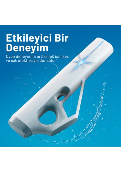 Su Tabancası Beyaz Şarjlı ve Otomatik Dolum Işıklı BL-2407 modelleri