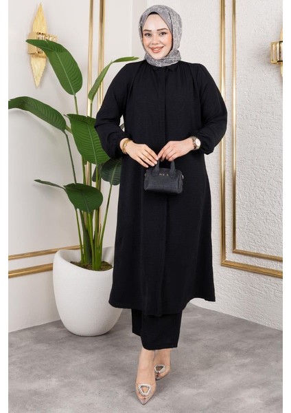 Uzun Tunikli Aerobin Takım Siyah