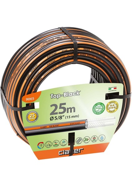 9065 Top Black Sulama Hortumu, 25 M, 5/8