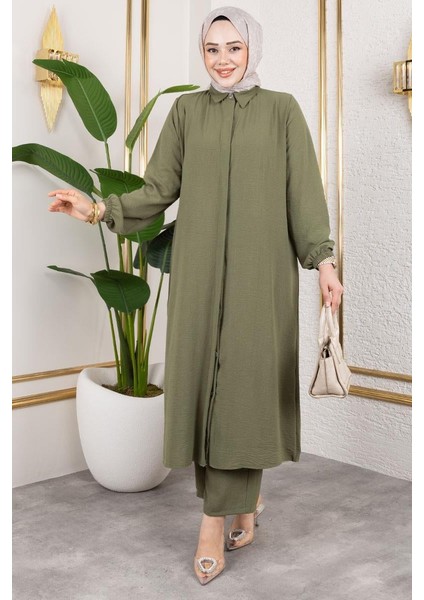 Uzun Tunikli Aerobin Takım Haki