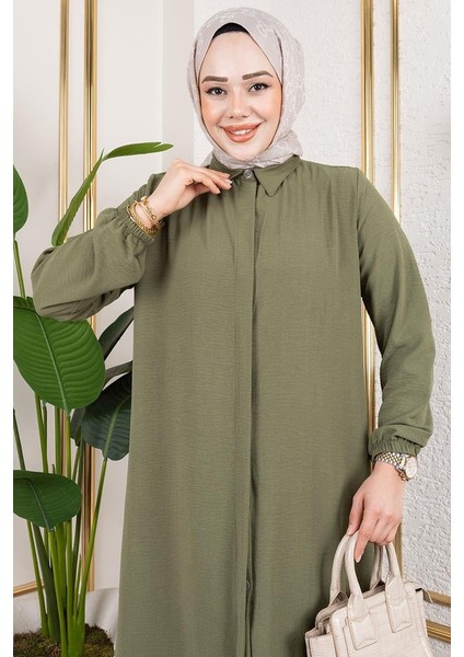 Uzun Tunikli Aerobin Takım Haki modelleri