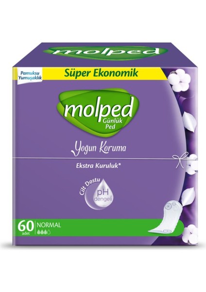 Nessiworld Molped Günlük Ped Yoğun Koruma Süper Eko 60 Adet