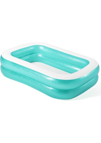 Akuamarin Dikdörtgen Şişme Havuz 201CM: Bahçenizde Ailecek Serinliğin Tadını Çıkarın! fırsatları