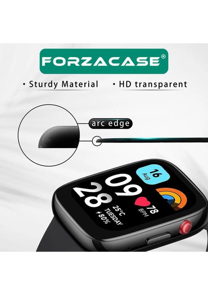 Huawei Watch Fit 4 Pro Için Çerçeveli Tam Kaplayan 3D Pet Ekran Koruyucu Film - FC016 indirimleri