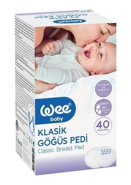 Nessiworld Wee Baby Klasik Göğü Pedi 40 Adet 132