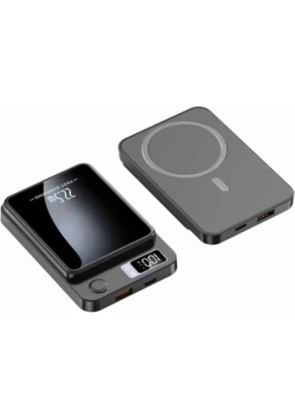 Powerbank 10.000 Mah 22.5 Watt Hızlı Şarj Göstergeli Kablosuz Taşınabilir Şarj