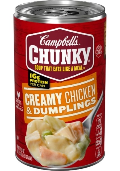Soup That Eats Like A Meal Creamy Chicken & Dumplıngs Hazır Konserve Yemek 533 G