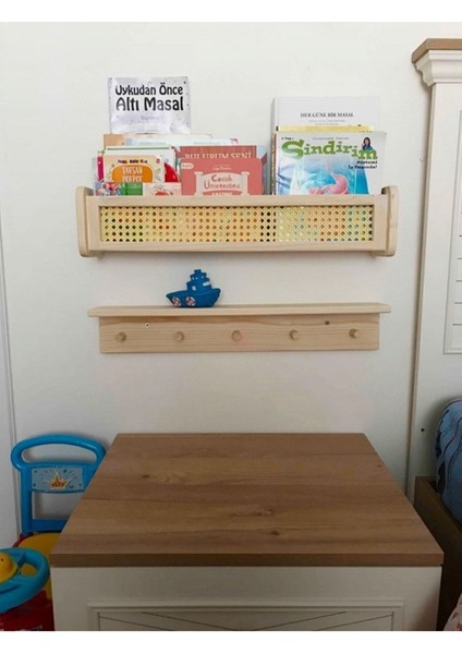 Hazeran Raf Hazeranlı Ahşap Raf & Ahşap Askılı Raf Ikili Raf 60CM fiyatları