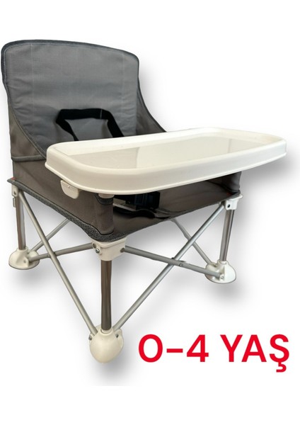 Büyük Portatif Katlanabilir Taşınabilir Mama Sandalyesi 6-48 Ay
