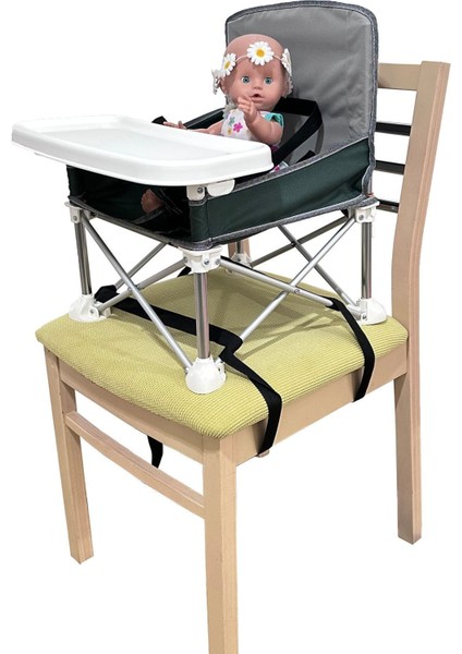Büyük Portatif Katlanabilir Taşınabilir Mama Sandalyesi 6-48 Ay modelleri