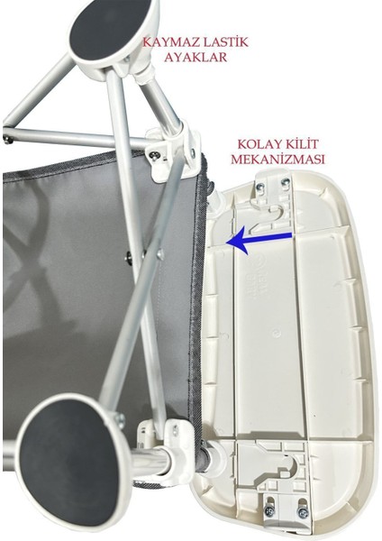 Büyük Portatif Katlanabilir Taşınabilir Mama Sandalyesi 6-48 Ay fırsatları