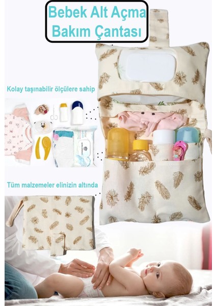 Bebek Alt Açma Bakım Çantası, Anne Bebek Çantası, Bebek Alt Değiştirme, Yenidoğan Bebek Organizer