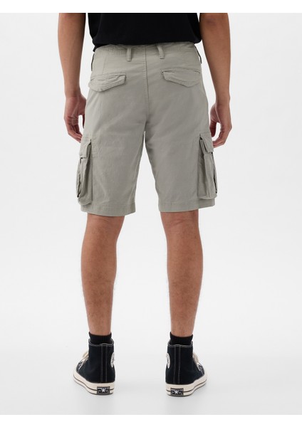 Erkek Gri 11" Relaxed Kargo Şort modelleri