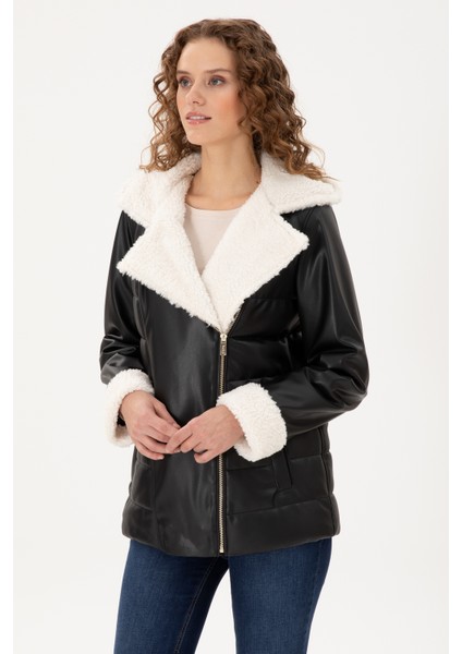 Kadın Siyah Deri Mont-Kaban 50297225-001