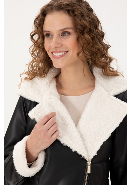 Kadın Siyah Deri Mont-Kaban 50297225-001 fiyatları