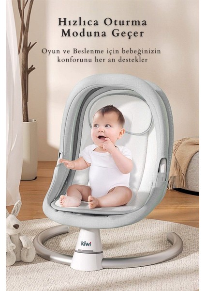 Dolly 2in1 Otomatik Sallanan Kademe Ayarlı Beşik ve Anakucağı -Kahve fırsatları