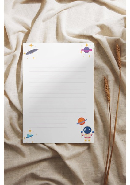 A6 Pinterest Gezegen , Satürn Çek-Kopar Notepad, Memopad, Note Defteri, To Do List