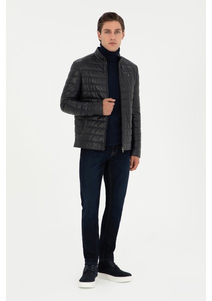 Erkek Lacivert Deri Mont-Kaban 50297160-200 fırsatları