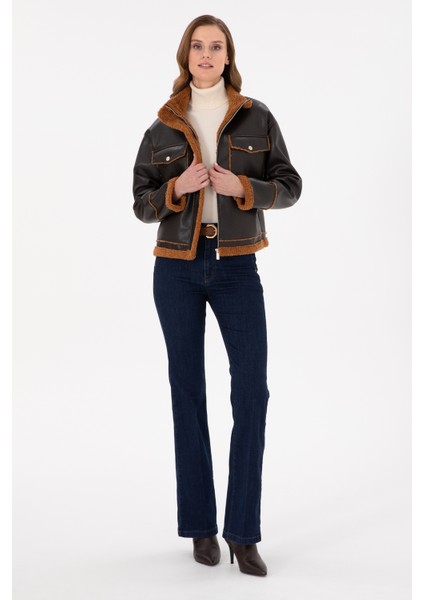 Kadın Kahverengi Deri Mont-Kaban 50297229-400 fırsatları