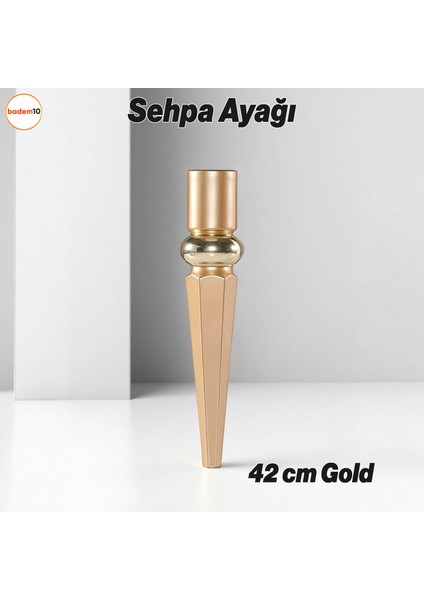 Elips Sehpa Ayağı 42 cm Plastik Gold Altın Masa Ayak Mutfak Sehpası Yemek Masası Mobilya Ayakları