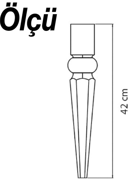 Elips Sehpa Ayağı 42 cm Plastik Gold Altın Masa Ayak Mutfak Sehpası Yemek Masası Mobilya Ayakları indirimleri