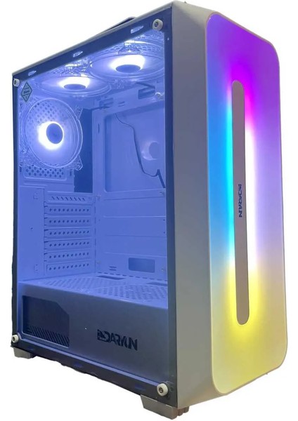 Ifesto 3 x 120 mm Whıte Panel Argb Fanlı Cam Panelli Bilgisayar Kasası