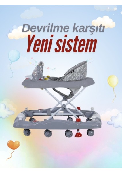 Yeni Nesil Kiddy Yürüteç Sallanır Müzikli Oyuncaklı Bebek Yürüteç Örümcek fiyatları