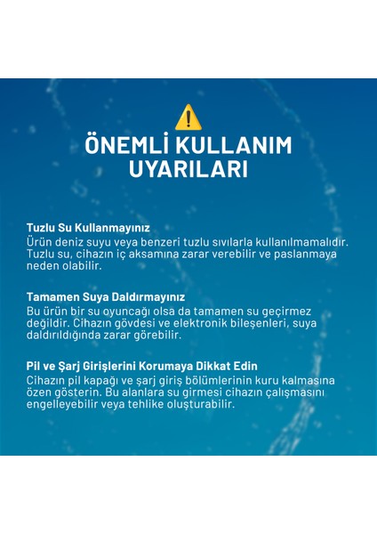 Su Tabancası Beyaz Şarjlı ve Otomatik Dolum Işıklı BL-2407