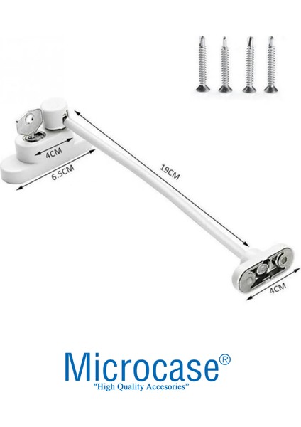 Çelik Halatlı Anahtarlı Kablolu Pvc Kapı Pencere Emniyet Hırsız Çocuk Güvenlik Kilidi - AL5186 2 Adet fiyatları