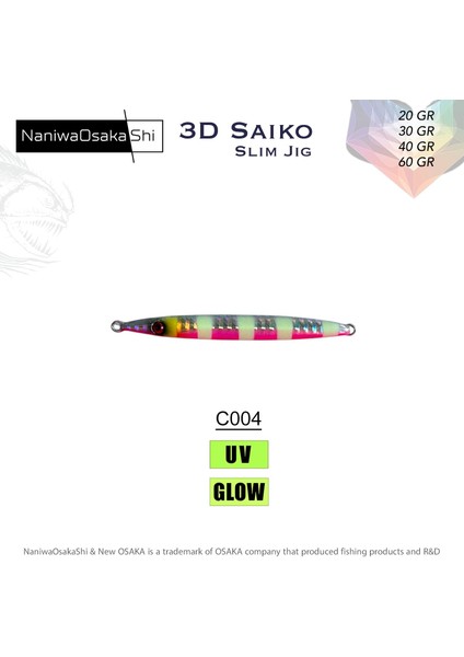 3D Saiko Slim Jig 40GR C004