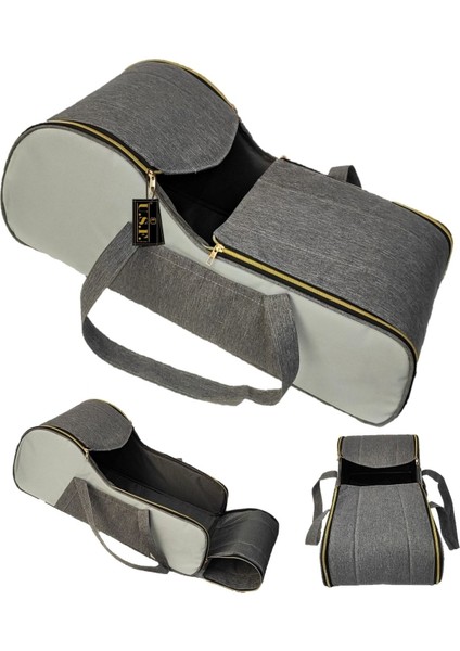 Puset Ana Kucağı Bebek Taşıma Portbebe Sıvı ve Rüzgar Geçirmez Açık Gri