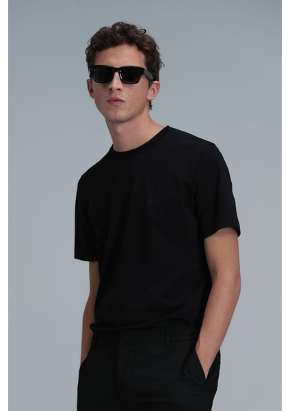 Pablo Modern Grafik T- Shirt Siyah