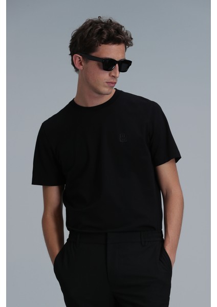 Pablo Modern Grafik T- Shirt Siyah